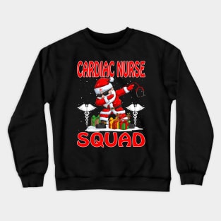 Christmas Cardiac Nurse Squad Reindeer Pajama Dabing Santa Crewneck Sweatshirt